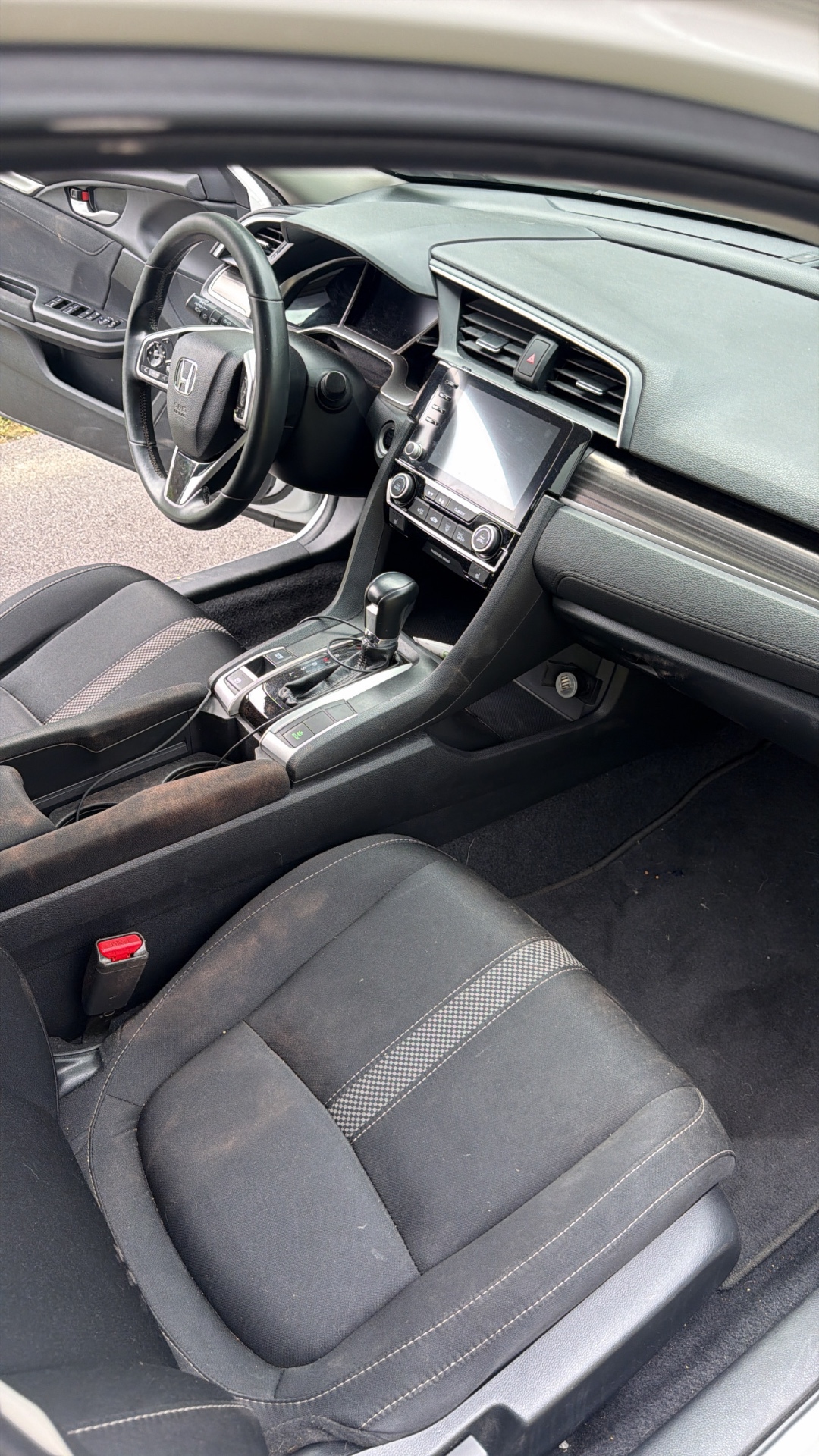Interior deep clean — before