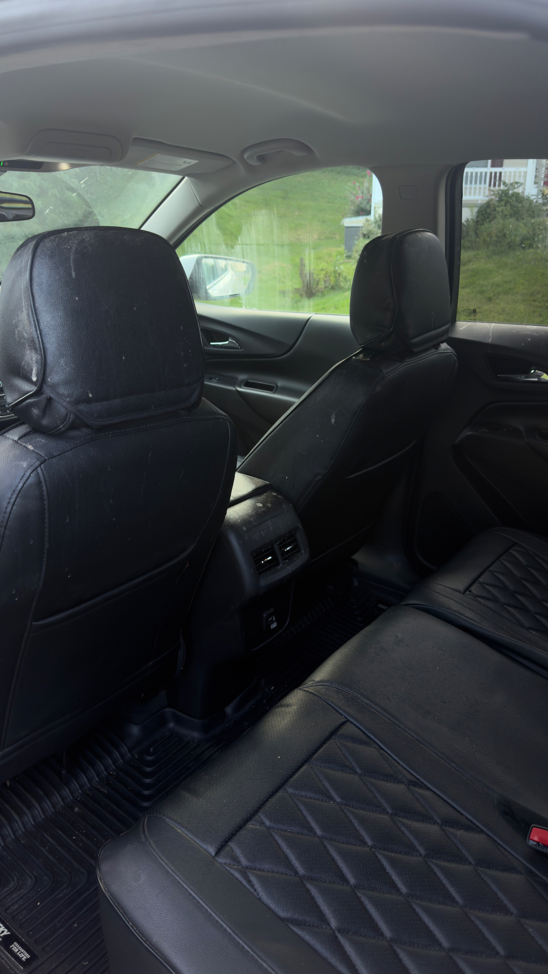 Seat & carpet restoration — before